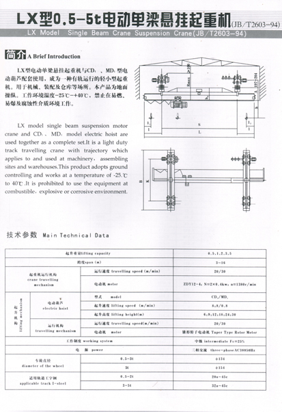 【【供应】LX型电动单梁悬挂起重机】价格,厂家,图片,其他工程机械,山东岳峰起重机械-